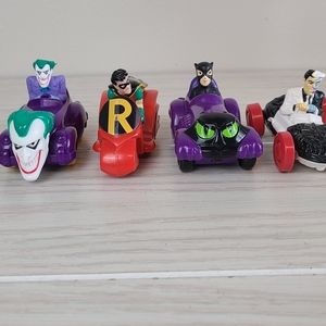 Lot of 4 DC  Comics Superhero Cars Joker Catwoman 2 Face Vintage 1991& 1993